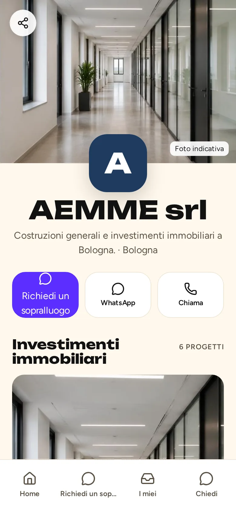 Anteprima dell'app di AEMME srl